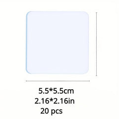 20pcs Acrylic Double Sided Tape Transparent Strong Adhesive