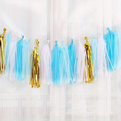 20pcs DIY Paper Tassels Party Tassel Garland Banner for Party Decorations