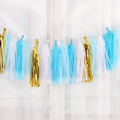 20pcs DIY Paper Tassels Party Tassel Garland Banner for Party Decorations