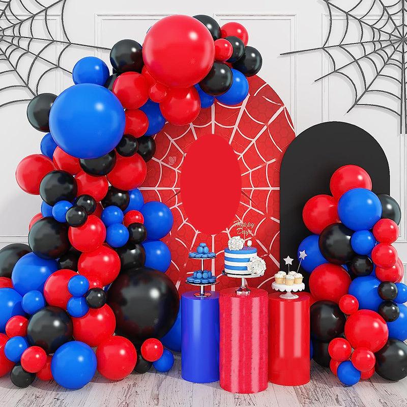 Red Balloon Arch Garland Kit Matte Red And Royal Latex Balloon Kit