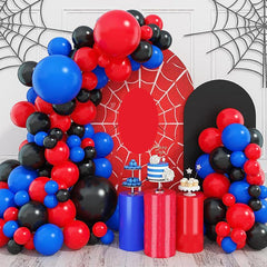 Red Balloon Arch Garland Kit Matte Red And Royal Latex Balloon Kit