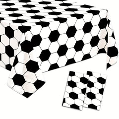 2pcs Waterproof Football Tablecloth for Party Decorations