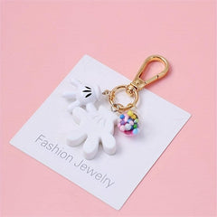 Couple Keychain Soft Rubber Bag Pendant Car Pendant Gift