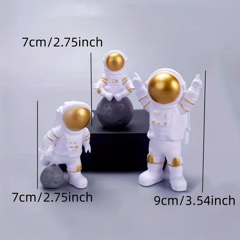 Space Series Cake Decorations Astronaut Rocket Cupcake Toppers