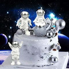 Space Series Cake Decorations Astronaut Rocket Cupcake Toppers