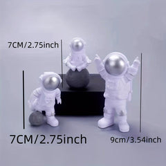 Space Series Cake Decorations Astronaut Rocket Cupcake Toppers