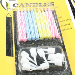 10pcs Birthday Party Blowing Candle Cake Decorations Holiday Decor