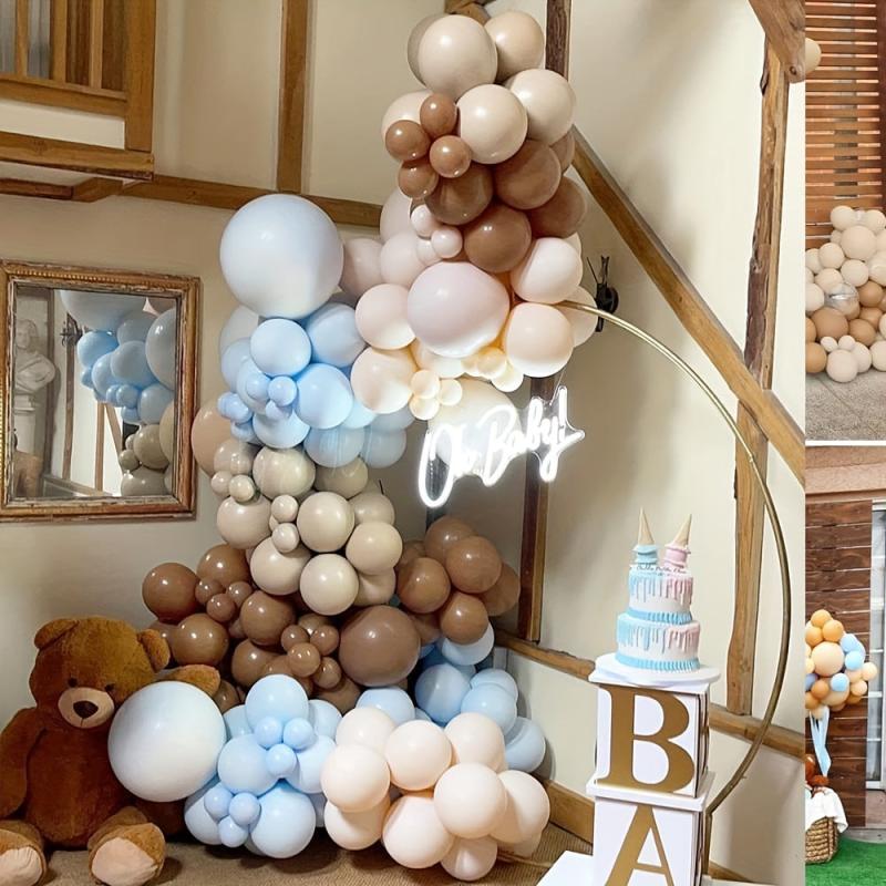 Boho Balloon Kit: Retro Cocoa & Apricot Double Layer Balloons