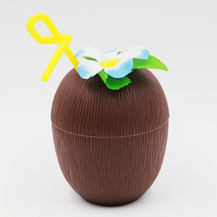 12pcs Summer Hawaiian Party Coconut Cup Set 500ml Hawaii Pool Party Supplies