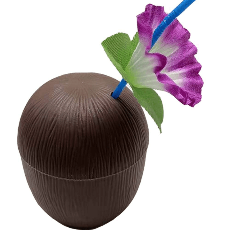 12pcs Summer Hawaiian Party Coconut Cup Set 500ml Hawaii Pool Party Supplies