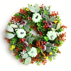 Fall Pumpkin Wreath for Front Door Decoration