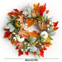 Fall Pumpkin Wreath for Front Door Decoration