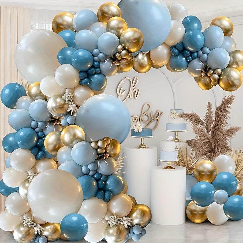 154pcs Rose Golden Latex Balloons for Party Decoration