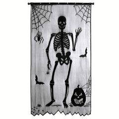 Halloween Lace Curtains Door Curtains