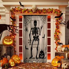 Halloween Lace Curtains Door Curtains