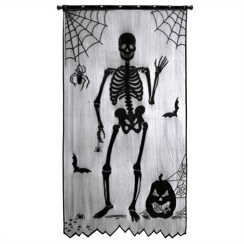 Halloween Lace Curtains Door Curtains