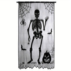 Halloween Lace Curtains Door Curtains