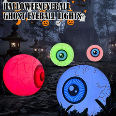 2pcs Halloween Inflatables Eyeball 20in with Remote Control LED Light Up Bloodsh