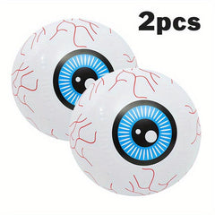 2pcs Halloween Inflatables Eyeball 20in with Remote Control LED Light Up Bloodsh