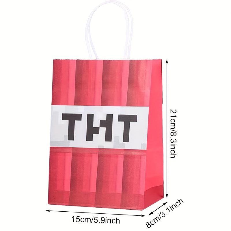 Pixel Painting Gift Bag 12pcs for Candy & Party, Ideal for Bridesmaid Birthdays