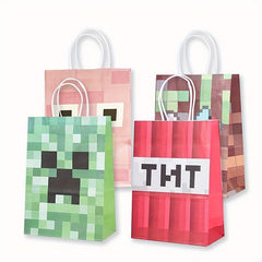 Pixel Painting Gift Bag 12pcs for Candy & Party, Ideal for Bridesmaid Birthdays