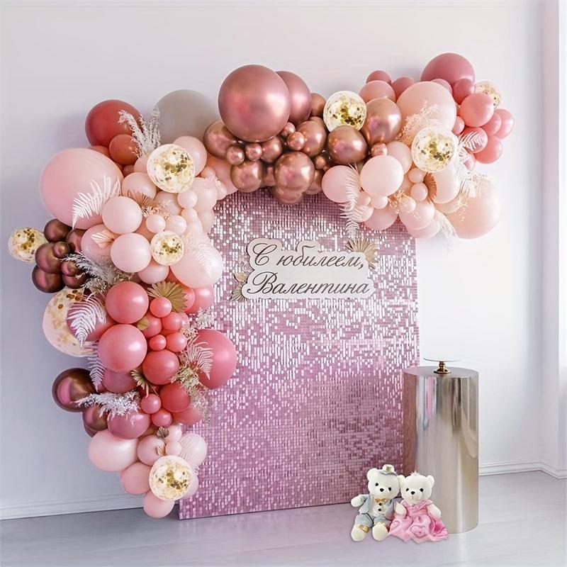 144pcs Pink Balloons Arch Garland Set for Party Decorations