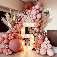 144pcs Pink Balloons Arch Garland Set for Party Decorations