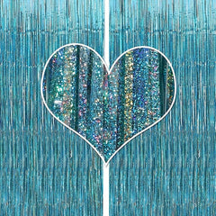 2pcs Laser Rain Silk Curtain Party Decor