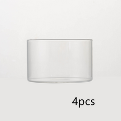 Clear Glass Pudding Bowl Set 190ml Capacity