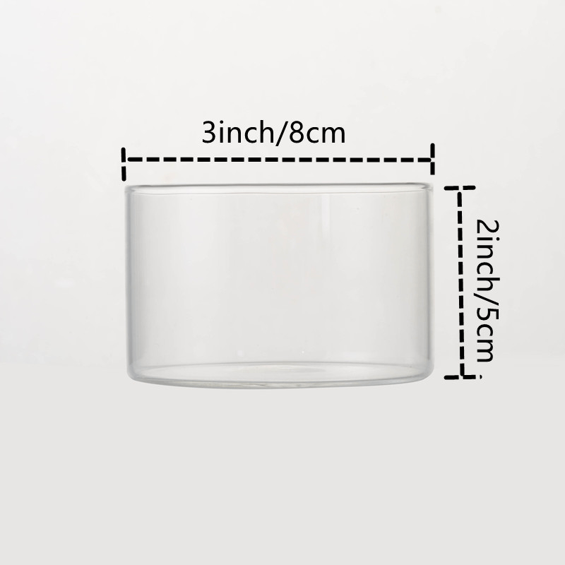 Clear Glass Pudding Bowl Set 190ml Capacity