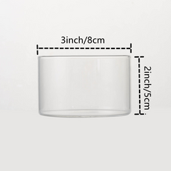 Clear Glass Pudding Bowl Set 190ml Capacity