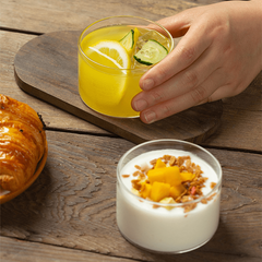 Clear Glass Pudding Bowl Set 190ml Capacity