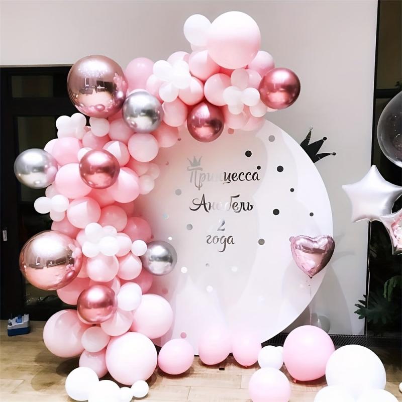 109pcs Macaron Pink Balloon Garland Arch Kit Wedding Birthday Party Decoration