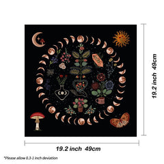 Moon Phase Tarot Tablecloth for Divination Astrology