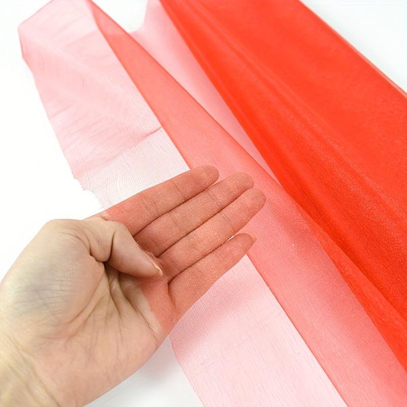 10yd Sheer Crystal Wedding Organza Tulle Roll Fabric DIY Decoration