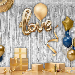 Laser Rain Curtain Party Decoration Silver Rain Curtain