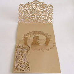 Hollow Heart Wedding Invitation for Bridal Bath & Greeting Cards