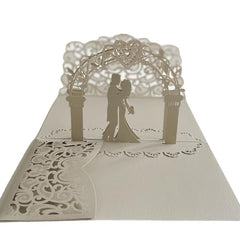 Hollow Heart Wedding Invitation for Bridal Bath & Greeting Cards