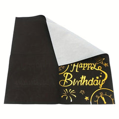 20pcs Golden Birthday Napkin Disposable Tissue Happy Birthday Artistic Pattern