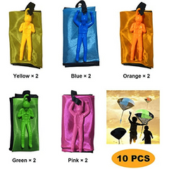 10pcs Tangle Parachute Toy for Kids - Outdoor Fun & Party Favors