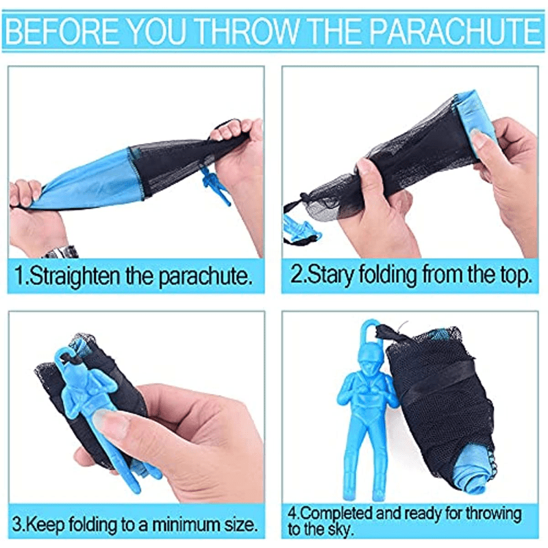 10pcs Tangle Parachute Toy for Kids - Outdoor Fun & Party Favors