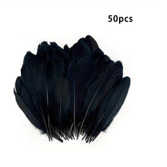 100pcs Goose Feathers 15-32cm for Halloween Party Decor