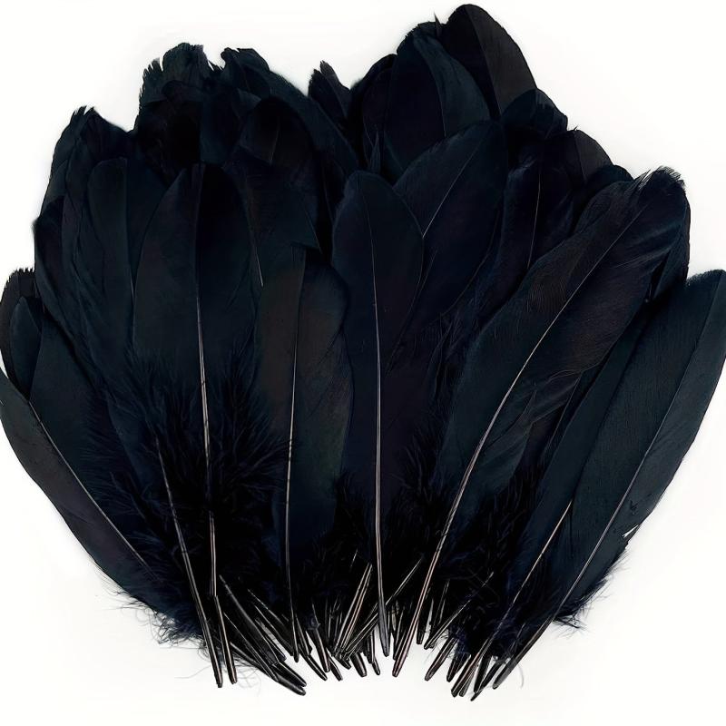 100pcs Goose Feathers 15-32cm for Halloween Party Decor