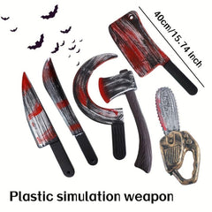 1pc Halloween Plastic Ax Sickle Horror Props