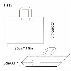 5pcs Light Green PVC Satchel Gift Bag 11.8 x9.8