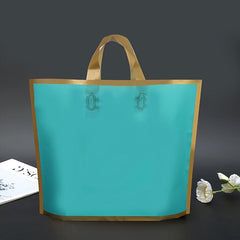 5pcs Light Green PVC Satchel Gift Bag 11.8 x9.8