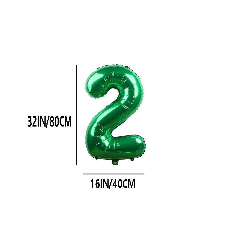 35pcs Animal Green Balloon Set 81 28 Cm Birthday Party Decoration Room Decor