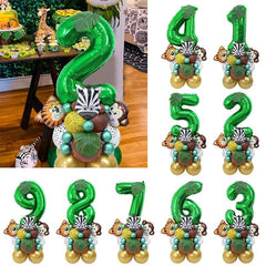 35pcs Animal Green Balloon Set 81 28 Cm Birthday Party Decoration Room Decor
