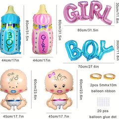 Baby Shower Decorations Gender Reveal Party Supplies Boy Girl Theme Kit