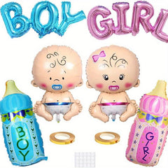 Baby Shower Decorations Gender Reveal Party Supplies Boy Girl Theme Kit